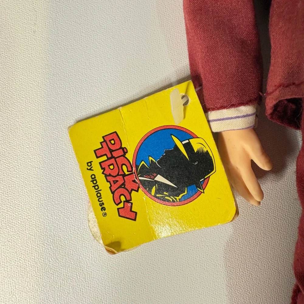 Vintage 1990 Dick Tracy Pruneface Action Figure Applause Villain Maroon Suit 9